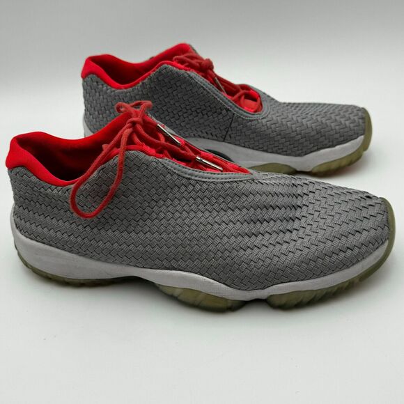 NIKE AIR JORDAN | Men\'s 9.5 Wolf Grey Basketball Athletic Shoes Sneakers Low Top main image 7